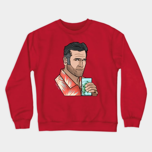 Sam Axe - Burn Notice Crewneck Sweatshirt by Dark_Inks